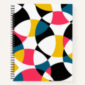 Farbenfroh, modern, trendig, cool kreisförmig notizblock (Vorderseite)