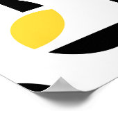 Farbenfroh, modern, trendig, lustig, fröhlich geom poster (Ecke)