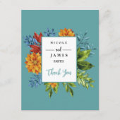 Farbenfroh, modern und blumenreich begleitkarte (Vorderseite)