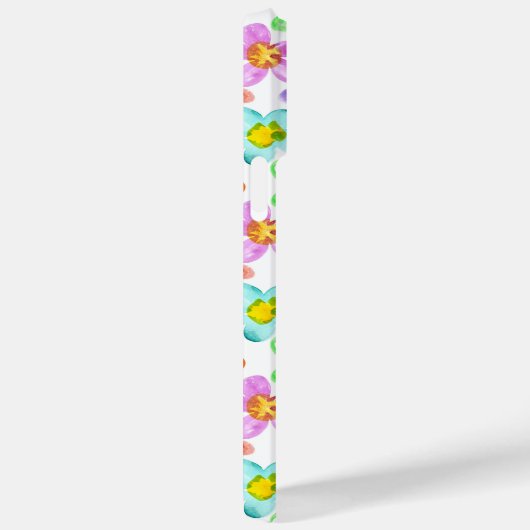 Farbenfroh, modern und floralfarbig Personalisiert Case-Mate iPhone Hülle (Rückseite / Rechts)