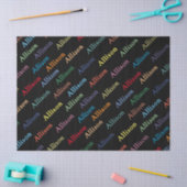 Farbenfroh, modern und Mit Monogramm Seidenpapier (Basteln)