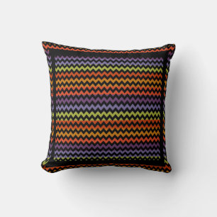 Farbenfroh, modern Zickzack Zigzag Kissen