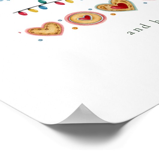 Farbenfroh Moderner Weihnachtsbaum Poster (Ecke)