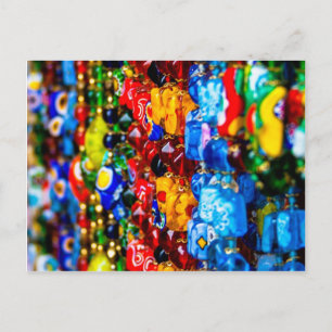 farbenfroh Murano Postkarte