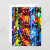 farbenfroh Murano Postkarte (Vorne/Hinten)
