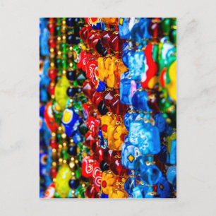 farbenfroh Murano Postkarte