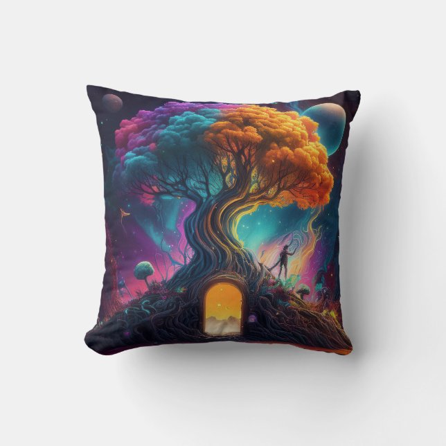 Farbenfroh nach unten kissen (Vorderseite)