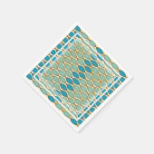 Farbenfroh Napkin mit afrikanischem Stoffmuster Serviette (Ecke)