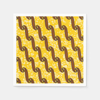 Farbenfroh Napkin mit afrikanischem Stoffmuster Serviette