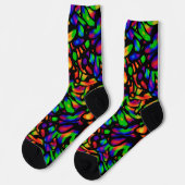 Farbenfroh! Neon Art Socken (Linkes Detail)