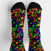 Farbenfroh! Neon Art Socken (Oben)