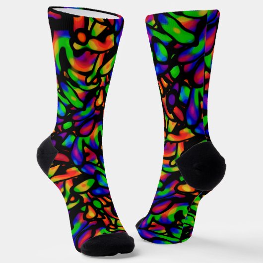 Farbenfroh! Neon Art Socken (Gewinkelt)