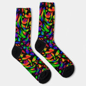 Farbenfroh! Neon Art Socken (Rechts)