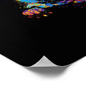 Farbenfroh Niedlich Chihuahua Poster (Ecke)