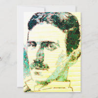 Farbenfroh Nikola Tesla Zeichnend