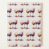 Farbenfroh nur einen Tropfen Wein Planer (Rückseite)