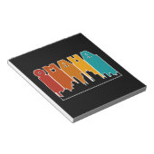 Farbenfroh Omaha Nebraska Retro Sunset Notizblock (angewinkelt)