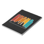 Farbenfroh Omaha Nebraska Retro Sunset Notizblock (Rotiert)
