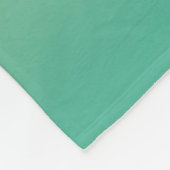 Farbenfroh Ombre Gradient Aquamarin Peach Pink Fleecedecke (Ecke)