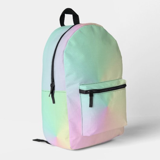 Farbenfroh Ombre Gradient Bedruckter Rucksack (Rückseitige Ecke links)