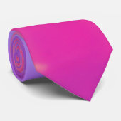 Farbenfroh Ombre Lila Orange Pink Krawatte (Gerollt)