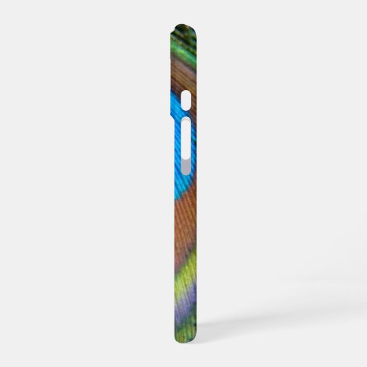 Farbenfroh Peacock Feather Eyespot iPhone 16 Hülle (Linke Seite)