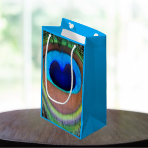 Farbenfroh Peacock Feather Eyespot Kleine Geschenktüte