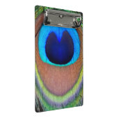 Farbenfroh Peacock Feather Eyespot Mini Klemmbrett (Schrägansicht)