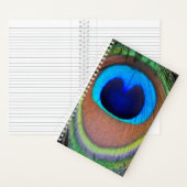 Farbenfroh Peacock Feather Eyespot Notizblock (Innen)