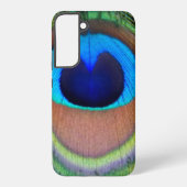 Farbenfroh Peacock Feather Eyespot Samsung Galaxy Hülle (Rückseite)