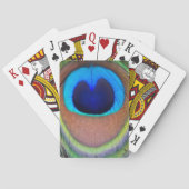 Farbenfroh Peacock Feather Eyespot Spielkarten (Rückseite)