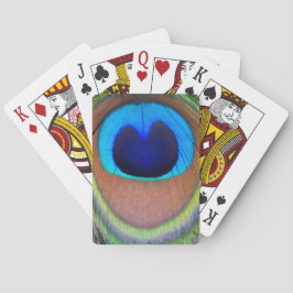 Farbenfroh Peacock Feather Eyespot Spielkarten