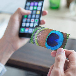 Farbenfroh Peacock Feather Eyespot Visitenkarte