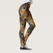Farbenfroh Peacock Green Gold Black 4Penny Leggings (Rechts)