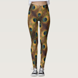 Farbenfroh Peacock Green Gold Black 4Penny Leggings