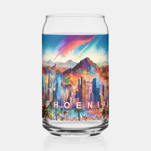 Farbenfroh Phoenix Skyline Dosenglas