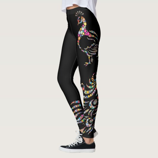 Farbenfroh Polka Dot Peacock Leggings (Links)