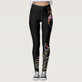 Farbenfroh Polka Dot Peacock Leggings