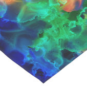 Farbenfroh Psychedelic Abstrakt Rainbow Großer Tischläufer (Ecke)