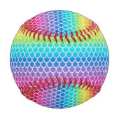 Farbenfroh Rainbow Mermaid Baseball (Rückseite)