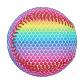 Farbenfroh Rainbow Mermaid Baseball (Vorderseite Links)