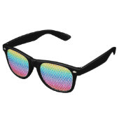 Farbenfroh Rainbow Mermaid Partybrille (Schrägansicht)