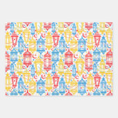 farbenfroh Ramadan Kareem Happy Eid Mubarak Lanter Geschenkpapier Set (Vorderseite)