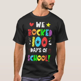 Farbenfroh rockten wir 100 Tage Schullehrer Stud T-Shirt