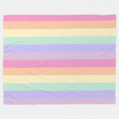 Farbenfroh rosa Lila-grün-gelborange Fleecedecke (Vorderseite (Horizontal))