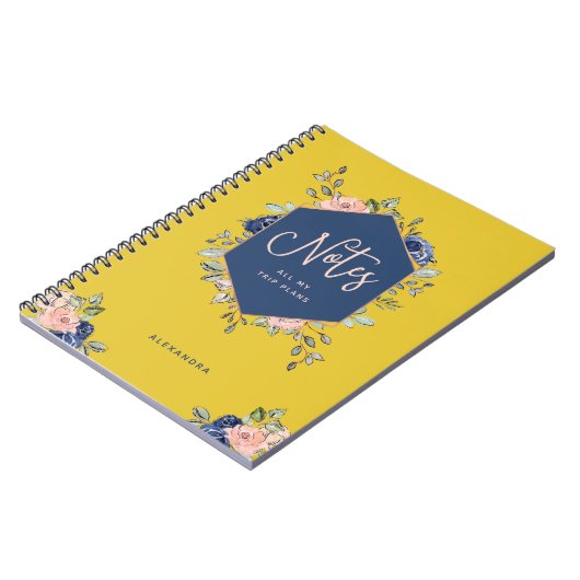 Farbenfroh | Rose Gold Geometric Notizblock (Linke Seite)