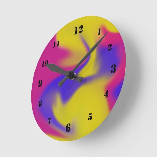 farbenfroh runde wanduhr (Winkel)