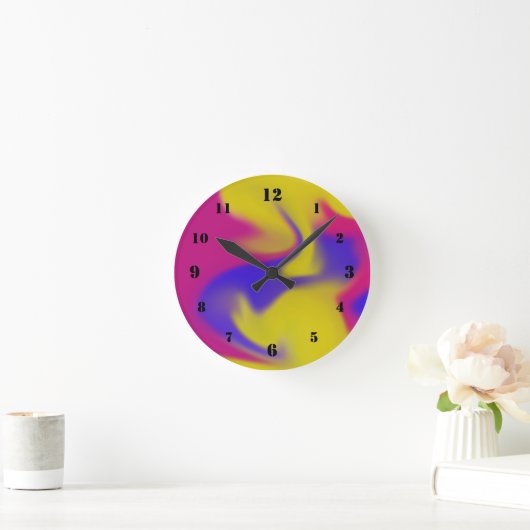 farbenfroh runde wanduhr (Zuhause)