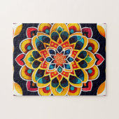 farbenfroh, schön Mandala Puzzle (Horizontal)