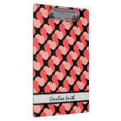 Farbenfroh (schwarz), modern, personalisiert klemmbrett (Rechts)